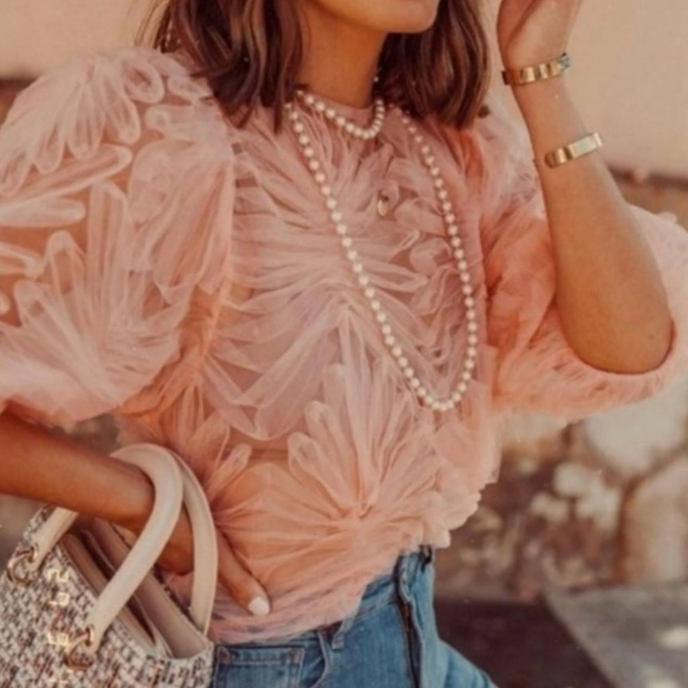 Zara Delicate Pink Blouse